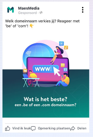 Commentbait MaesMedia domeinnaam